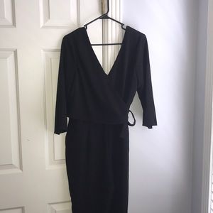 Black wrap around jumpsuit
